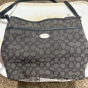 Coach Black Signature Shoulder Bag